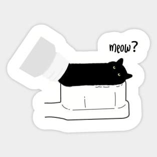 Black Cat Toothpaste Sticker